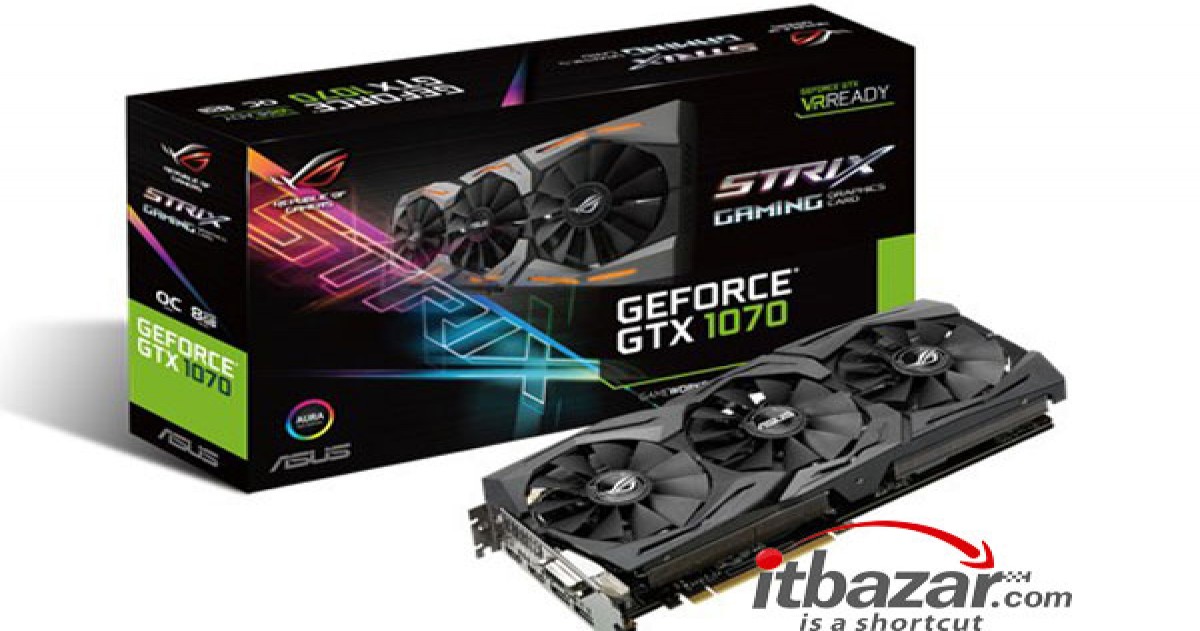 کارت گرافیک ایسوس ROG STRIX GTX 1070 ویژه گیمر ها