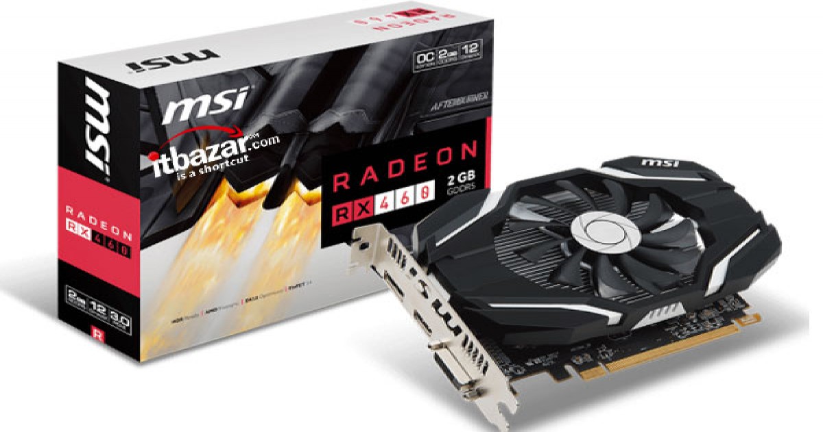 مشخصات فنی کارت گرافیک اورکلاک شده ام اس آی Radeon RX 460 اعلام شد