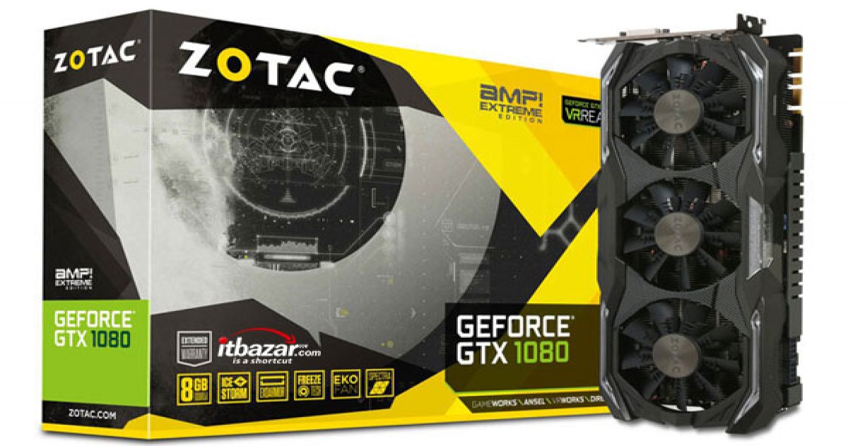 کارت گرافیک زوتاک GTX 1080 AMP Extreme مجهز به چیپست انویدیا