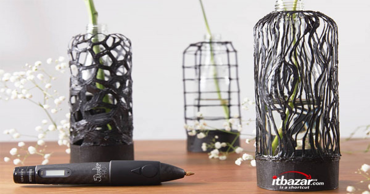 قلم چاپ سه بعدی 3Doodler Pro با چوب، مس و برنز هم کار می کند