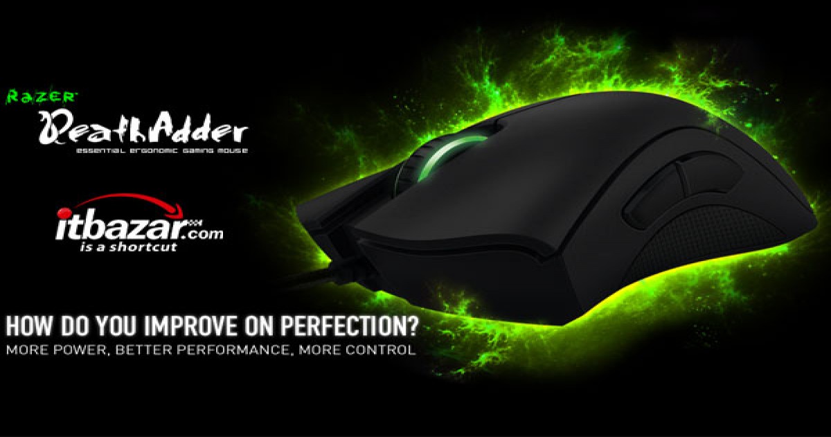 موس گیمینگ ریزر DeathAdder Elite مناسب برای بازیکنان راست دست