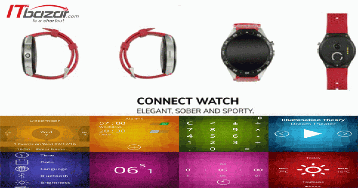 ساعت هوشمند Connect Watch مجهز به سیستم عامل AsteroidOS