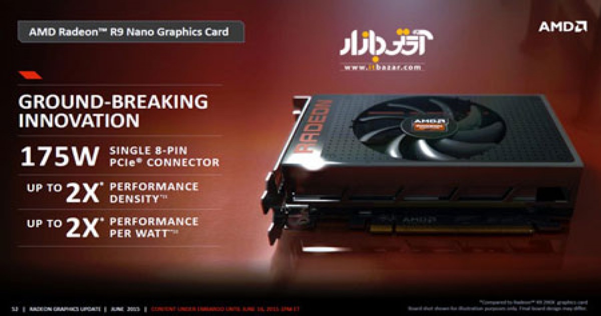 کارت گرافیک ADM Radeon R9 Nano