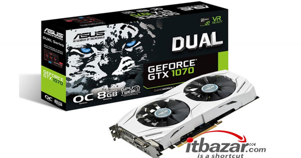 کارت گرافیک ایسوس GeForce GTX 1070 DUAL