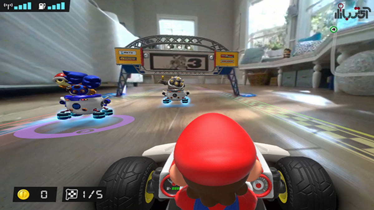 گیم پلی بازی mario kart 8