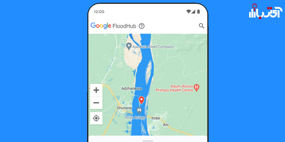 نمایش سیل در سرویس Flood Hub گوگل