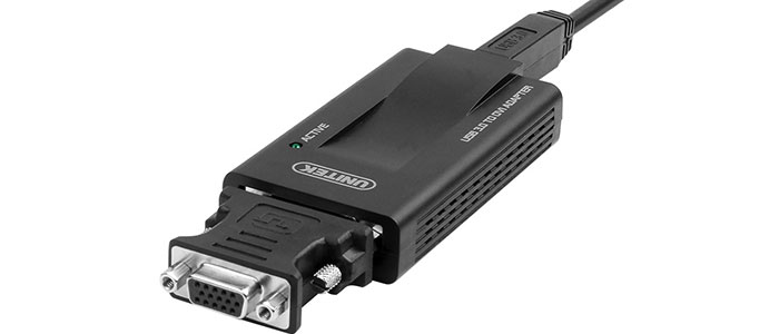 کابل مبدل USB3 به DVI VGA یونیتک Y-3801 