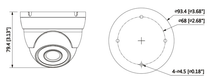 دوربین مداربسته HDCVI دام داهوا DH-HAC-HDW1220MP