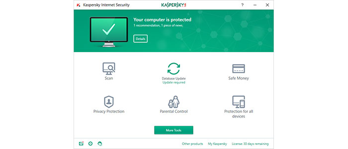 اینترنت سکیوریتی Kaspersky