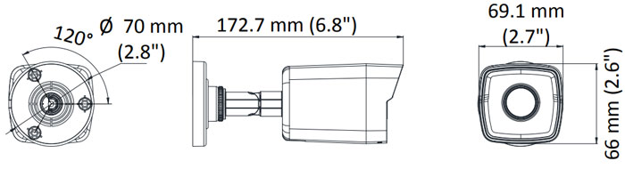 دوربین مداربسته بولت های لوک IPC-B120