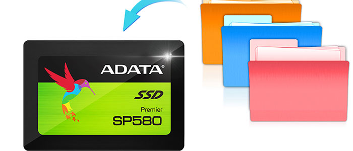 حافظه اس اس دی ای دیتا Premier SP580 240GB