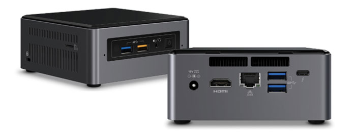 مینی پی سی اینتل NUC7i5BNH Core i5 16GB 1TB 128SSD