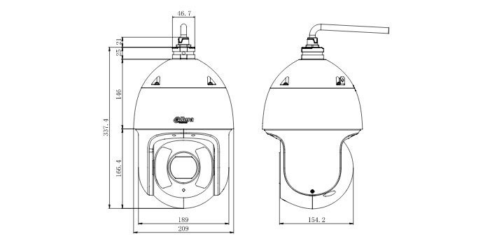 دوربین مداربسته تحت شبکه اسپید دام داهوا DH-SD6CE230U-HNI