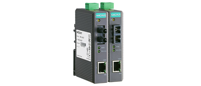 MOXA Optical Fiber Media Converter