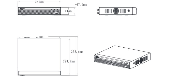 دستگاه دی وی آر داهوا XVR5104HS-4KL-X 4CH