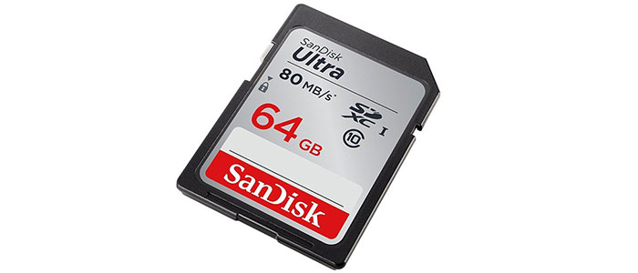 کارت حافظه اس دی سن دیسک Ultra 64GB C10 UHS-I U1