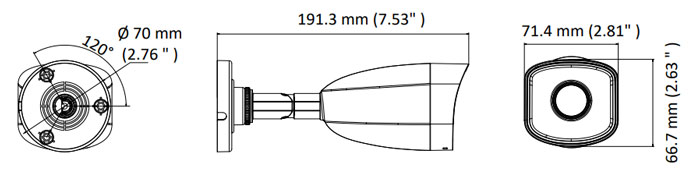 دوربین مداربسته آی پی بولت های لوک IPC-B140H