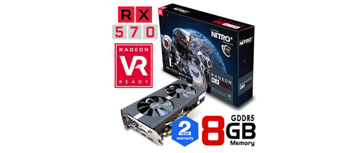 کارت گرافیک گیمینگ سافایر Nitro Plus Radeon RX 570 8GB