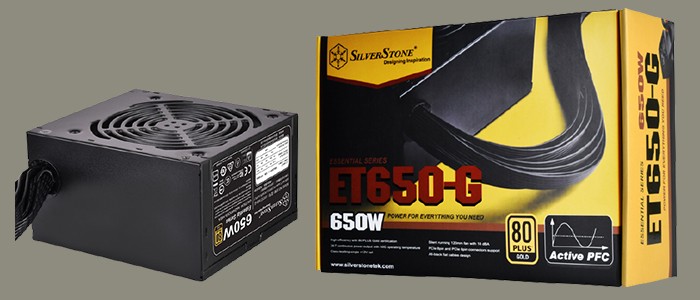 منبع تغذیه کامپیوتر سیلوراستون 650 وات ET650-G