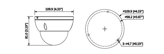 دوربین مداربسته تحت شبکه مینی دام داهوا DH-IPC-HDBW1230EP