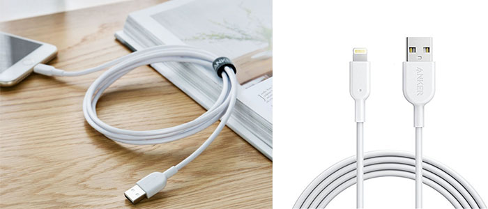 کابل شارژر موبایل و تبلت اپل انکر PowerLine II 2m