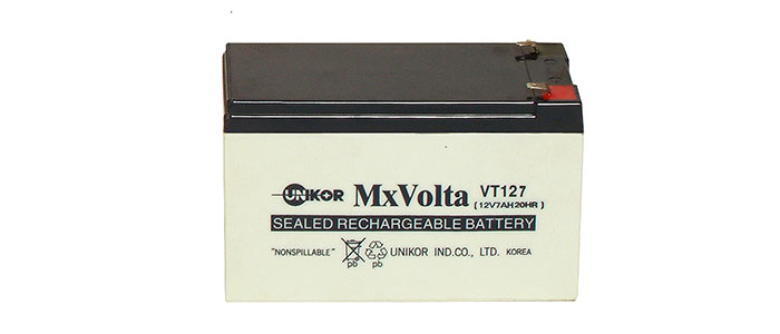 باتری سیلد اسید با ولتاژ 12V و ظرفیت 7AH یونی کور VT127