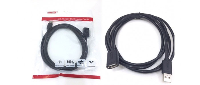 کابل افزایش طول USB2 یونیتک Y-C417GBK 3m