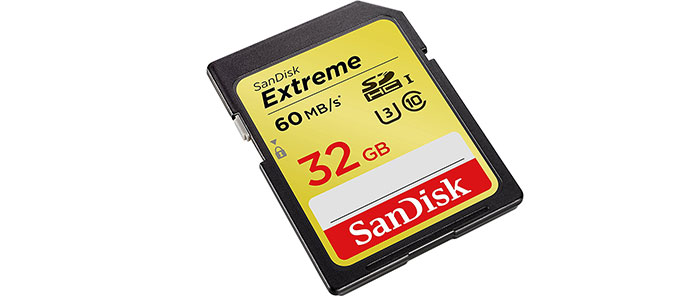 کارت حافظه اس دی 32 گیگابایت SDHC سن دیسک Extreme C10 U3