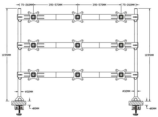 نمای کلی پایخ مانیتور LD-A9