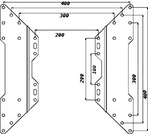 پایه تبدیل برای پایه های کوچکتر LCD/LED مدل P-42