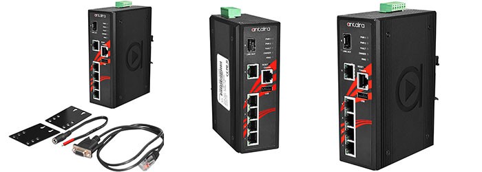 Antaira LMX-0601G-SFP-T Industrial Managed Ethernet Switch