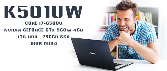 لپ تاپ 15.6 اینچی ایسوس K501UW i7-6500U