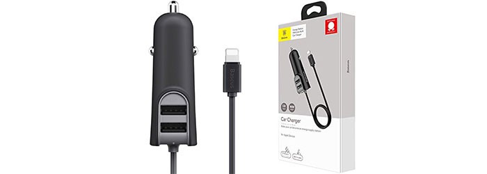 Baseus Energy Station Car Charger whit Lightning Cable