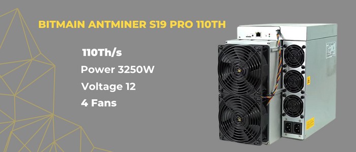دستگاه ماینر بیت مین Antminer S19 Pro 110Th/s