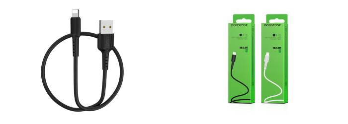 کابل تبدیل USB به لایتنینگ بروفون یک متری BX16