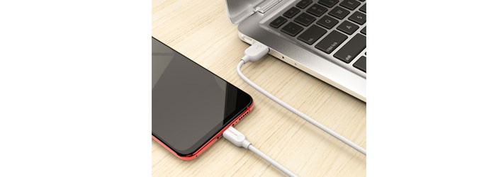 کابل مبدل بروفون USB2 to Lightning 1m BX14