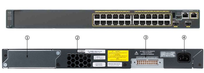Cisco WS-C2960S-24TD-L 24Port Managed Switch