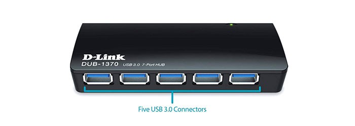 هاب USB 3.0 هفت پورت دی لینک DUB-1370
