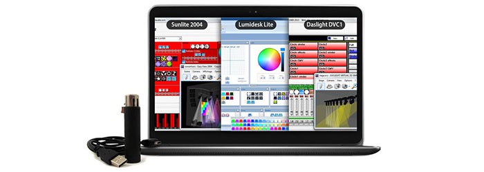 DMXsoft SUSHI-DS DMX InterFace with Software