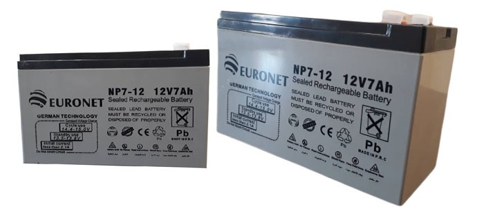 مشخصات فنی باتری سیلد اسید یورونت 12 ولت 7 آمپر ساعت NP7-12