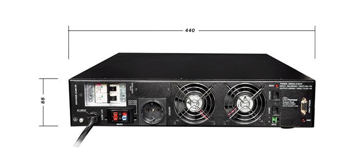 یو پی اس تک فاز فاراتل SDC3000X-RT 3KVA