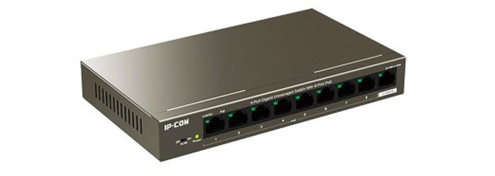  سوئیچ شبکه PoE غیر مدیریتی آی پی کام 9 پورت  G1109P-8-102W 