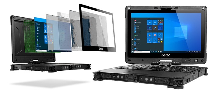 لپ تاپ صنعتی لمسی جیتک V110 i5-10310U لپ تاپ صنعتی جیتک لمسی V110