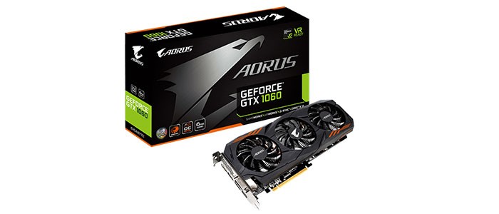  کارت گرافیک گیگابایت AORUS GTX 1060 6G