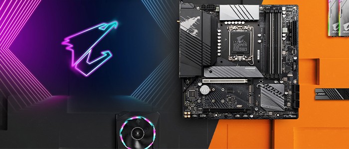 مادربرد مخصوص بازی گیگابایت Z690M AORUS ELITE AX DDR4 از نمای بالا 