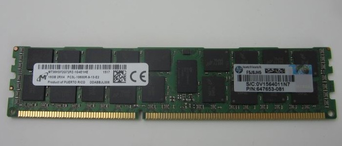 رم سرور اچ پی 16GB PC3L-10600 647901-B21