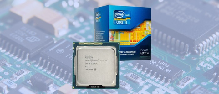 پردازنده اینتل Core i5-3470 در کنار جعبه