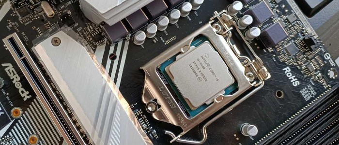 سی پی یو اینتل Core i5-9400نصب شده روی مادربرد