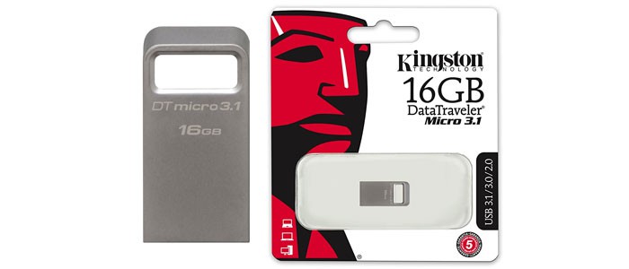 فلش مموری کینگستون DTMC3/16GB DataTraveler Micro 16GB USB 3.1