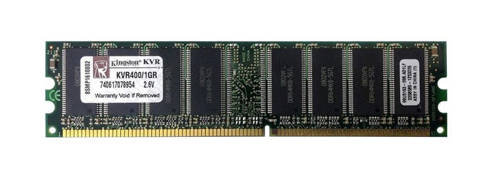 Kingston KVR400X64C30A 1GB DDR1 400MHz RAM